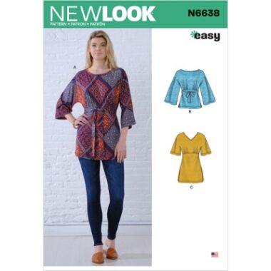 Misses Knit Tunics and Leggings New Look Sewing Pattern 6529