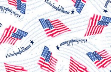 Star Spangled Banner Quilting Treasures Fabric