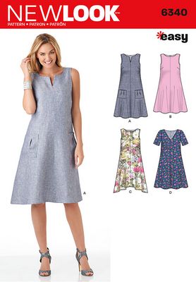 New Look 6340 Dress Sewing Pattern