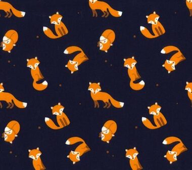 Mr Fox Rose and Hubble Cotton Fabric