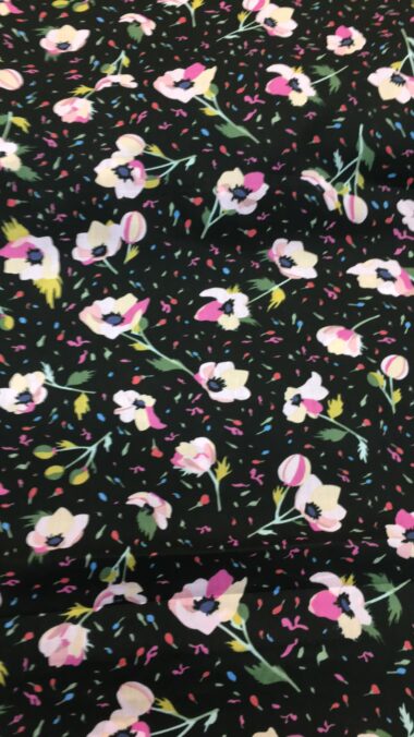 Floral Vine John Louden Cotton Fabric | Remnant House Fabric