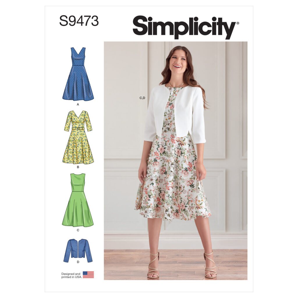 Simplicity 9473 Sewing Pattern Remnant House Fabric 