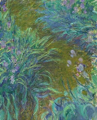 Claude Monet Irises Cotton Fabric Panel – Remnant House Fabric